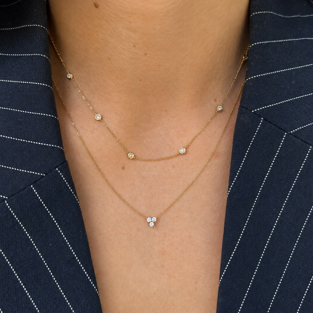 Collar Trio de Diamantes