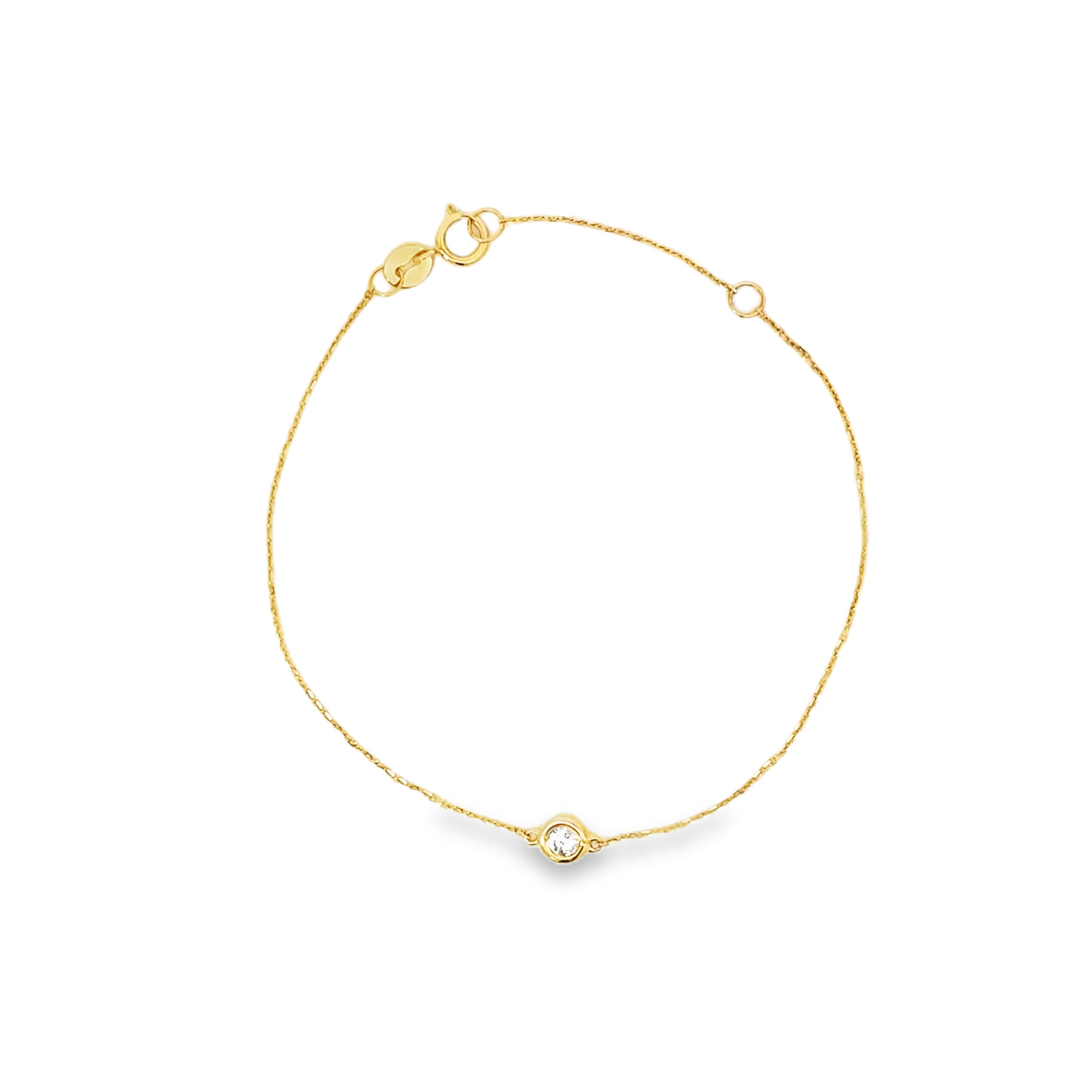 Pulsera de diamantes en soliario