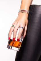Churumbela Flexible con Diamantes Oro 14k