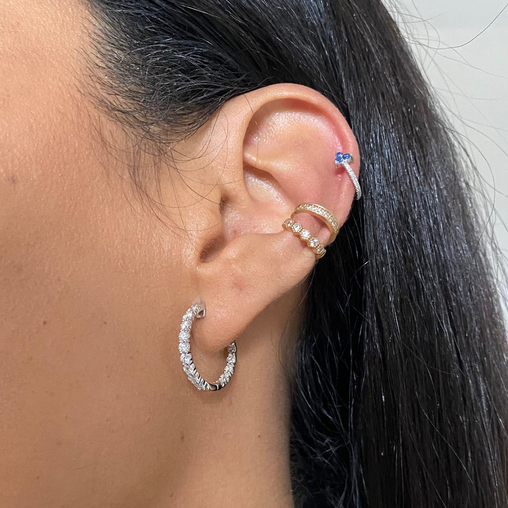 Arracadas de Diamantes en Oro 14k