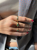Antares Mini · Anillo con Halo de Diamantes