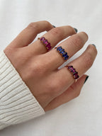 Anillo Canopus 4 Piedras Oro 14K
