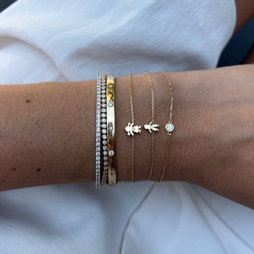 Constellation Bangle · Pulsera de Diamantes en Oro 14k