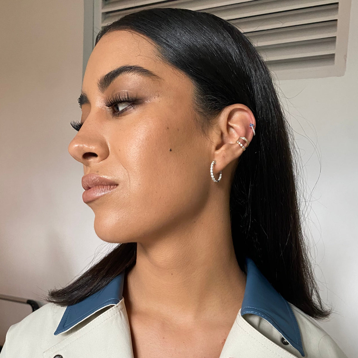 Arracadas de Diamantes en Oro 14k