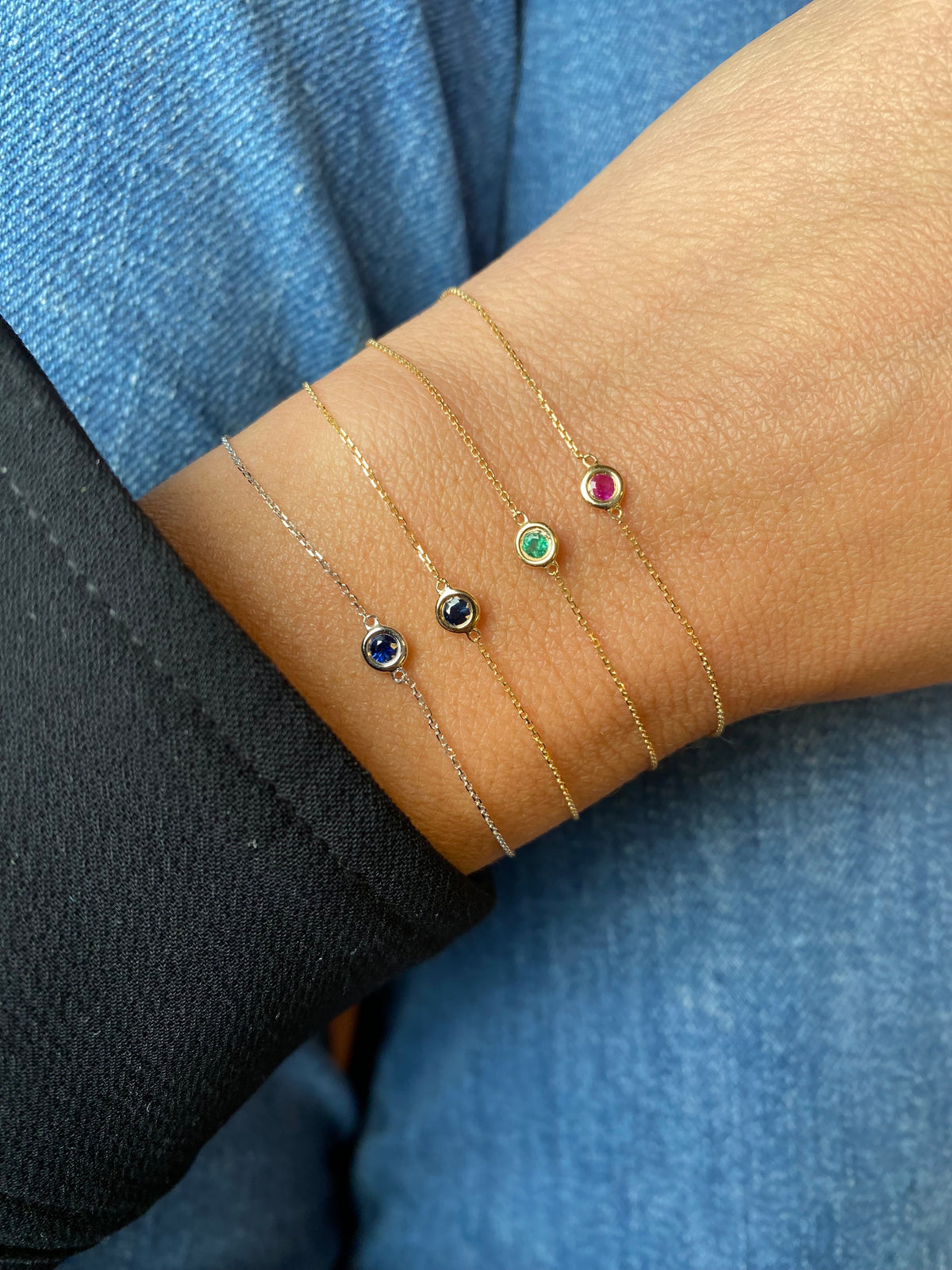Pulsera de Piedra en Bisel
