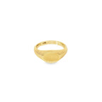 Anillo Signet Oval en Oro Amarillo 14k