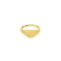 Anillo Signet Oval en Oro Amarillo 14k