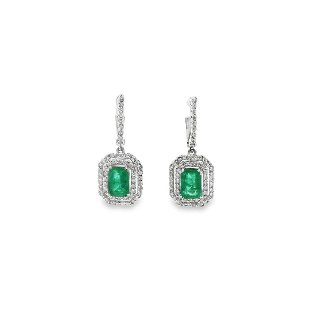 Aura · Aretes con Esmeralda & Diamantes