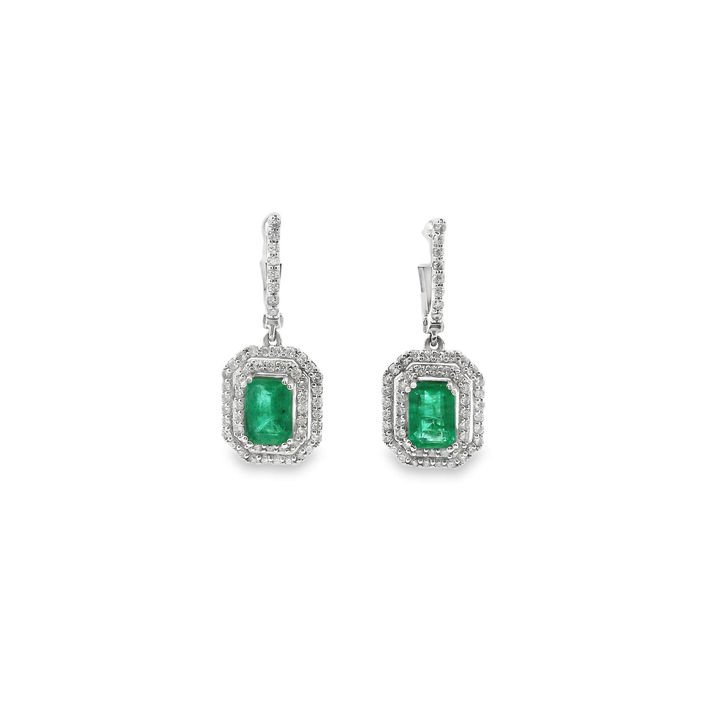Aura · Aretes con Esmeralda & Diamantes