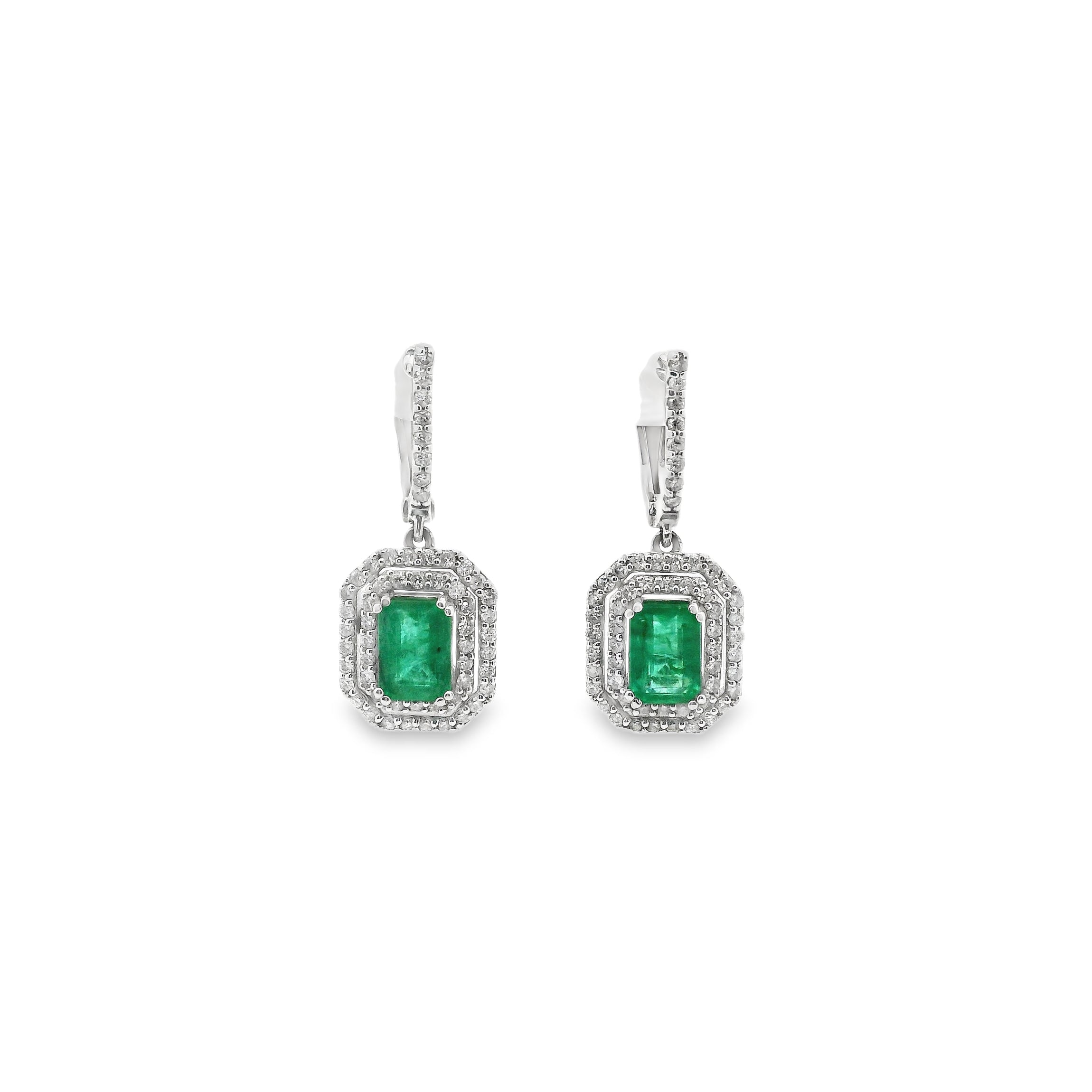 Aura · Aretes con Esmeralda & Diamantes