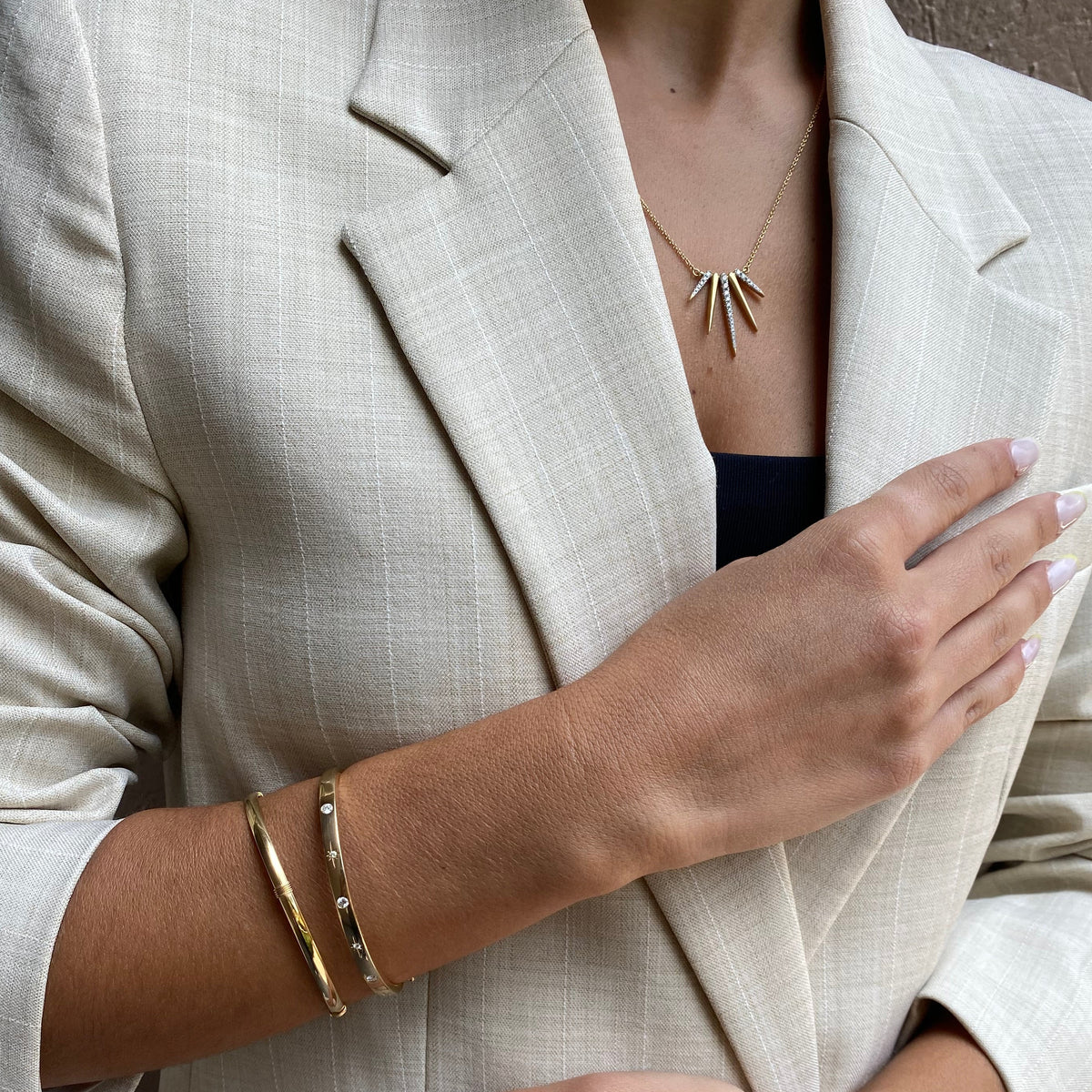 Constellation Bangle · Pulsera de Diamantes en Oro 14k