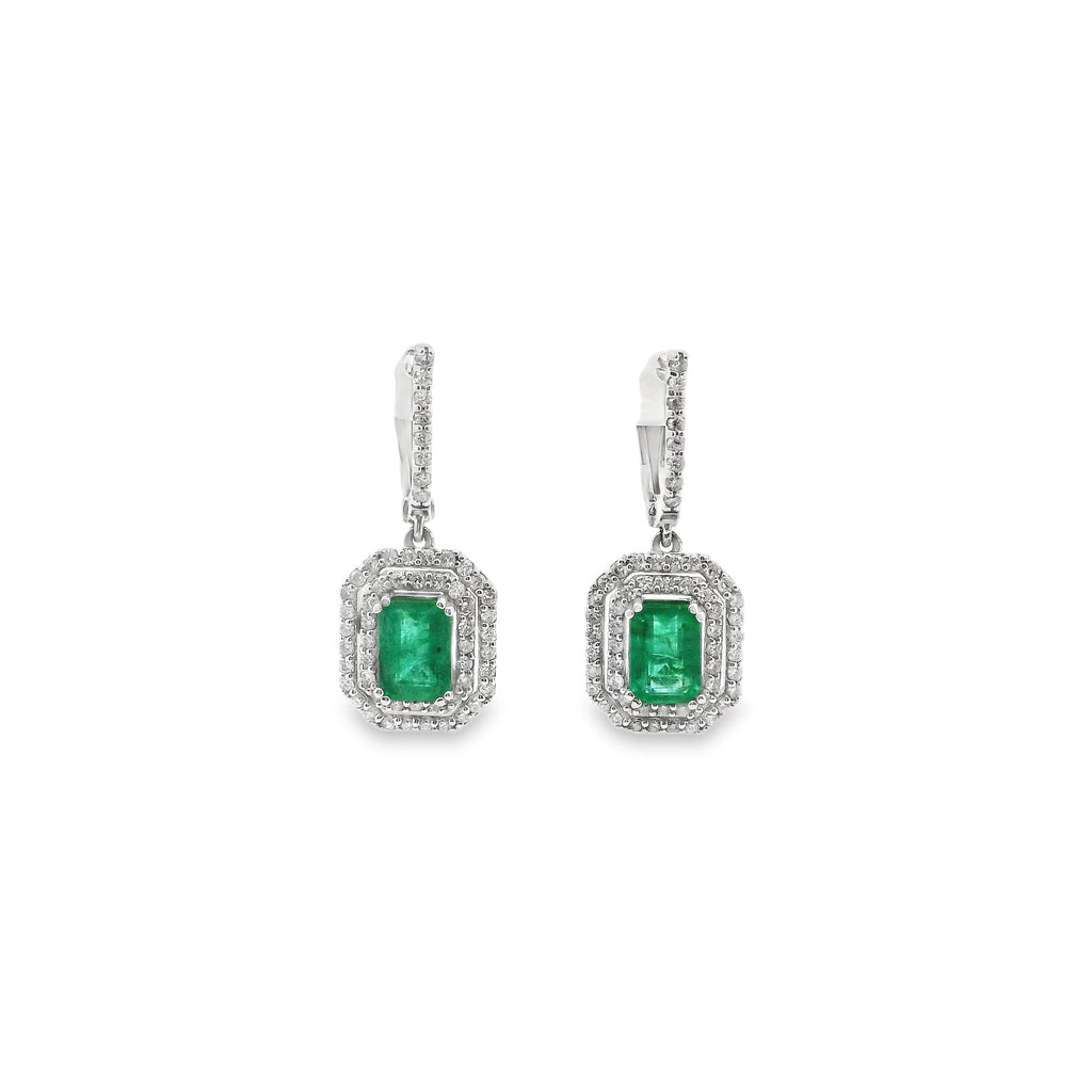 Aura · Aretes con Esmeralda & Diamantes