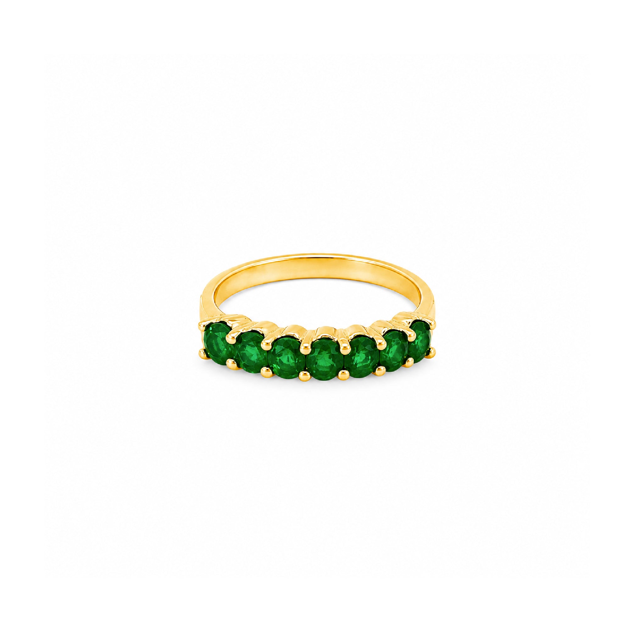 Media Churumbela Piedras Ovales Oro 14k
