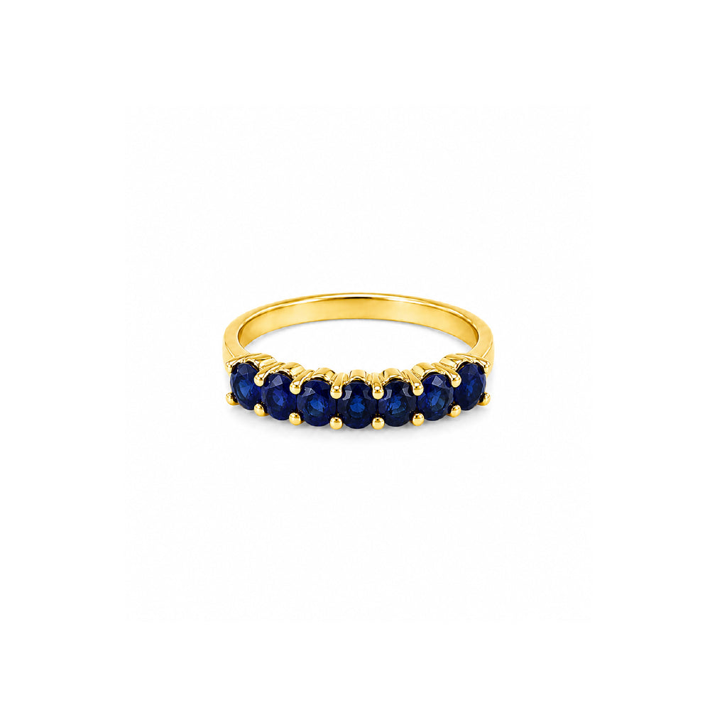 Media Churumbela Piedras Ovales Oro 14k