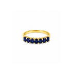 Media Churumbela Piedras Ovales Oro 14k