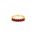 Media Churumbela Piedras Ovales Oro 14k