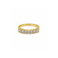 Media Churumbela con Diamantes Ovales Oro 14k