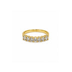 Media Churumbela con Diamantes Ovales Oro 14k