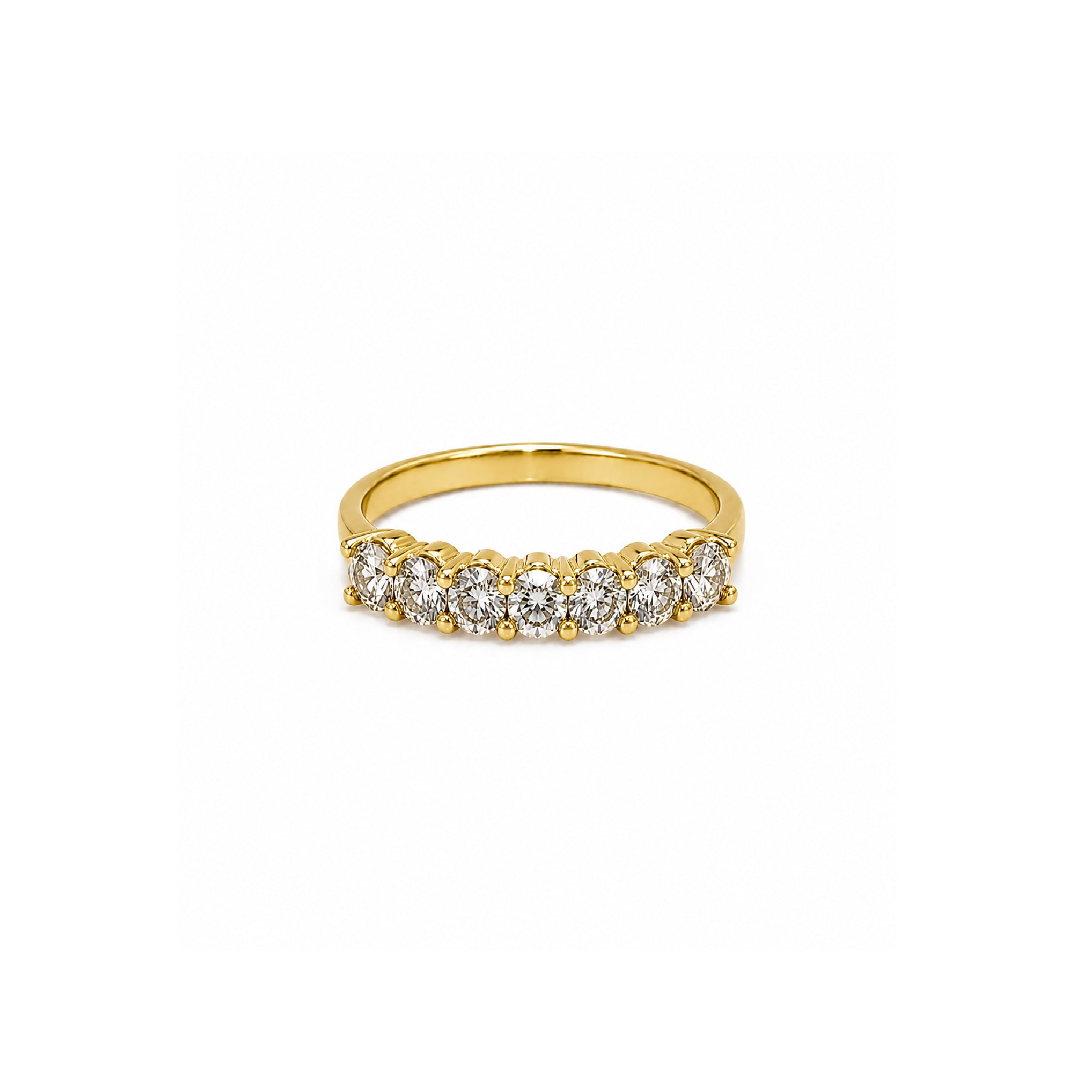Media Churumbela con Diamantes Ovales Oro 14k