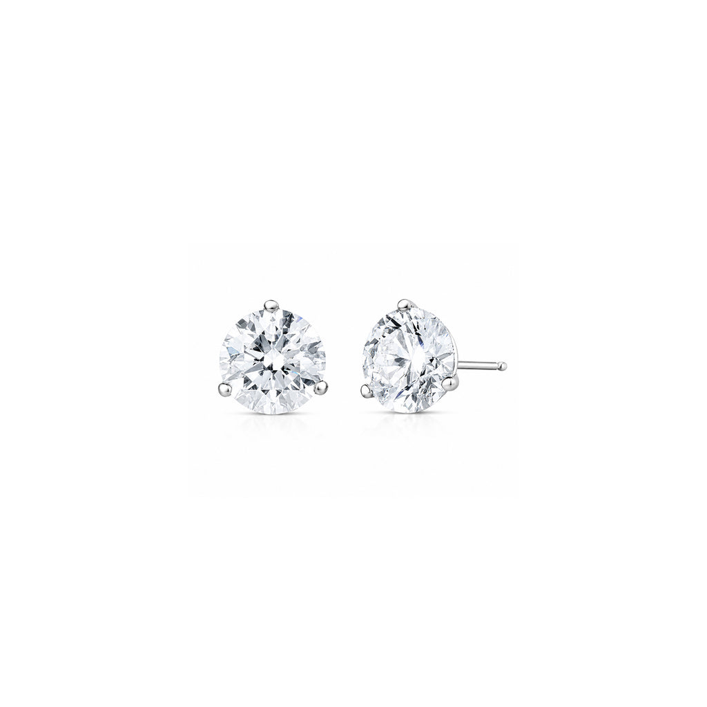 Studs con Diamantes Naturales Oro 14k