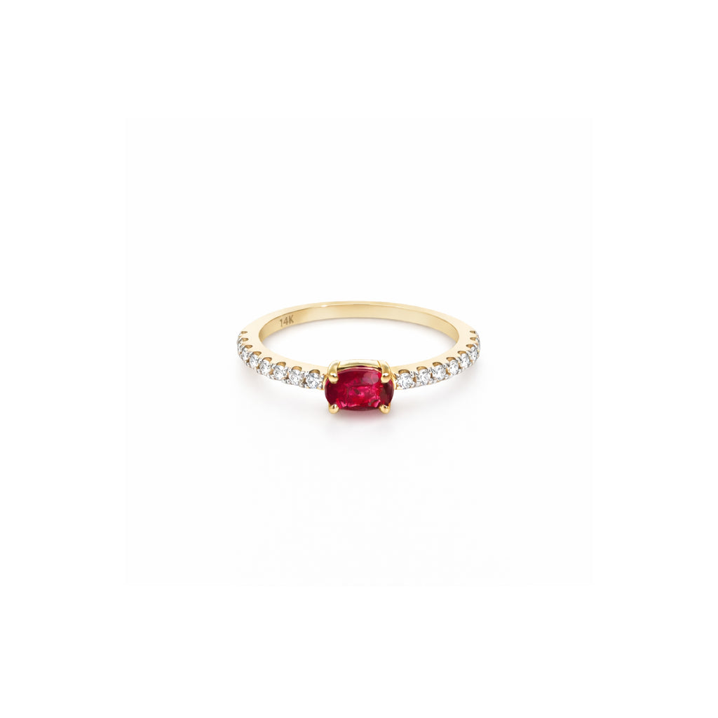 Anillo Sabik en Oro 14k