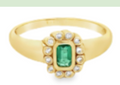 Anillo Vintage de Esmeralda
