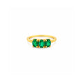 Anillo Canopus 3 Piedras Oro 14k