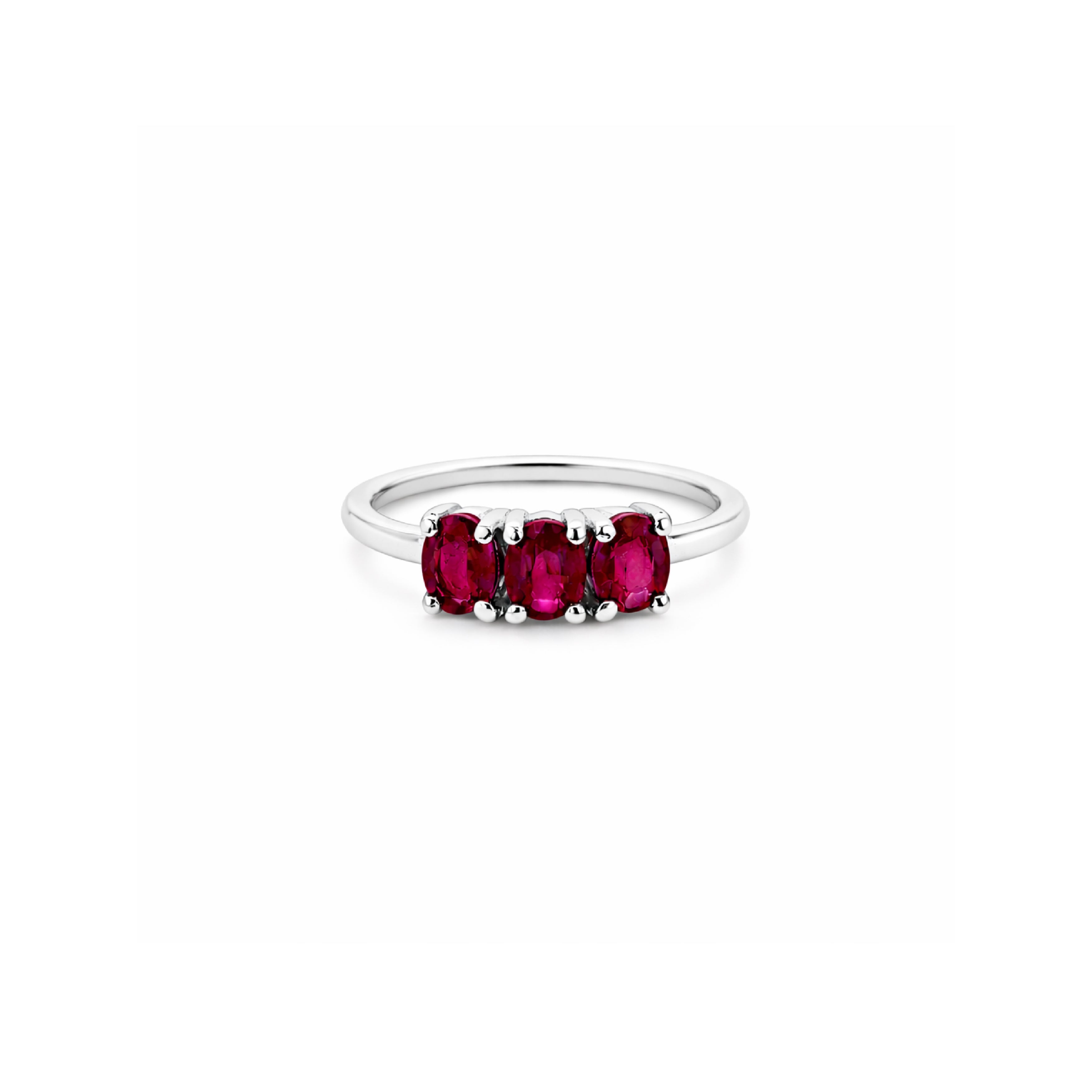 Anillo Canopus 3 Piedras Oro 14k