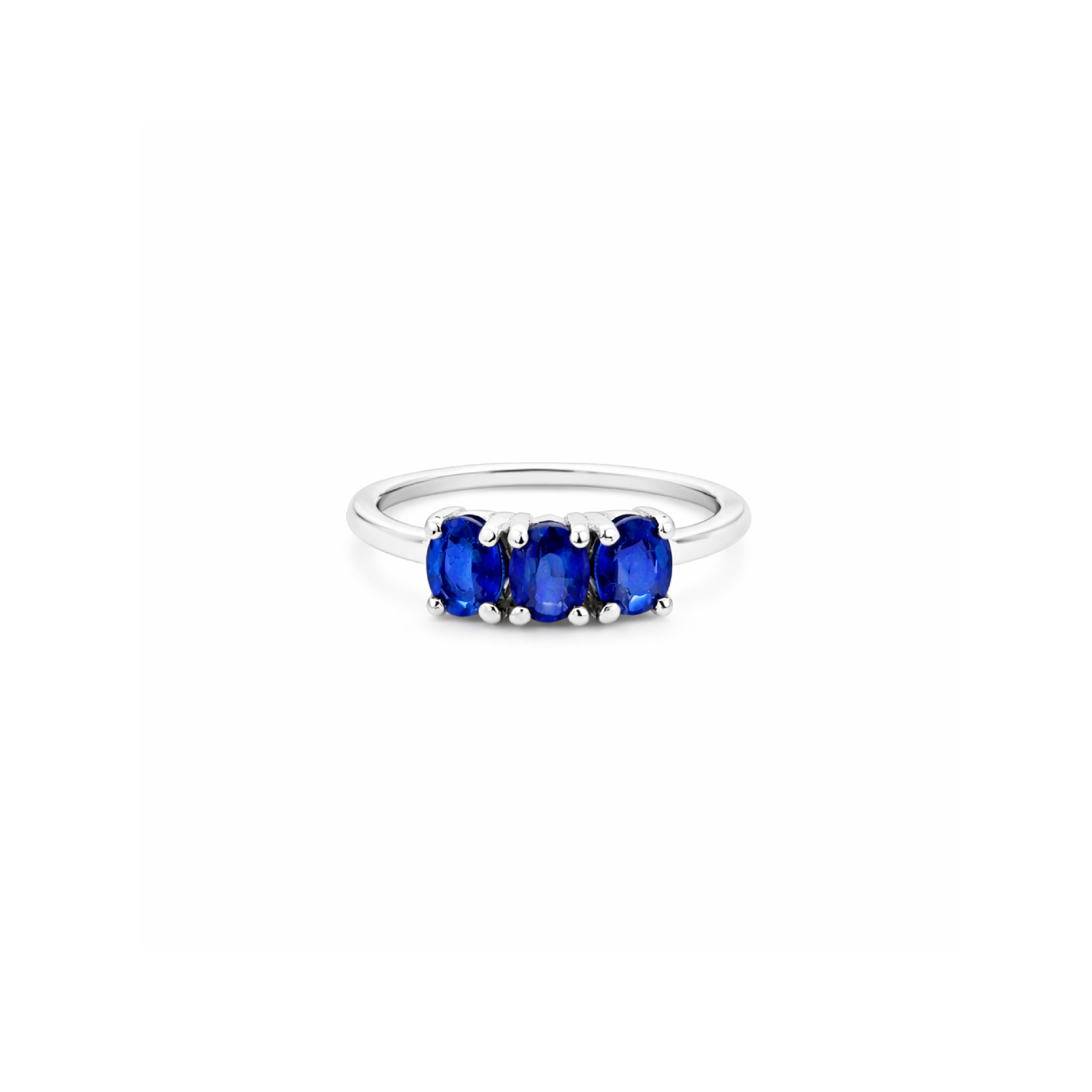Anillo Canopus 3 Piedras Oro 14k