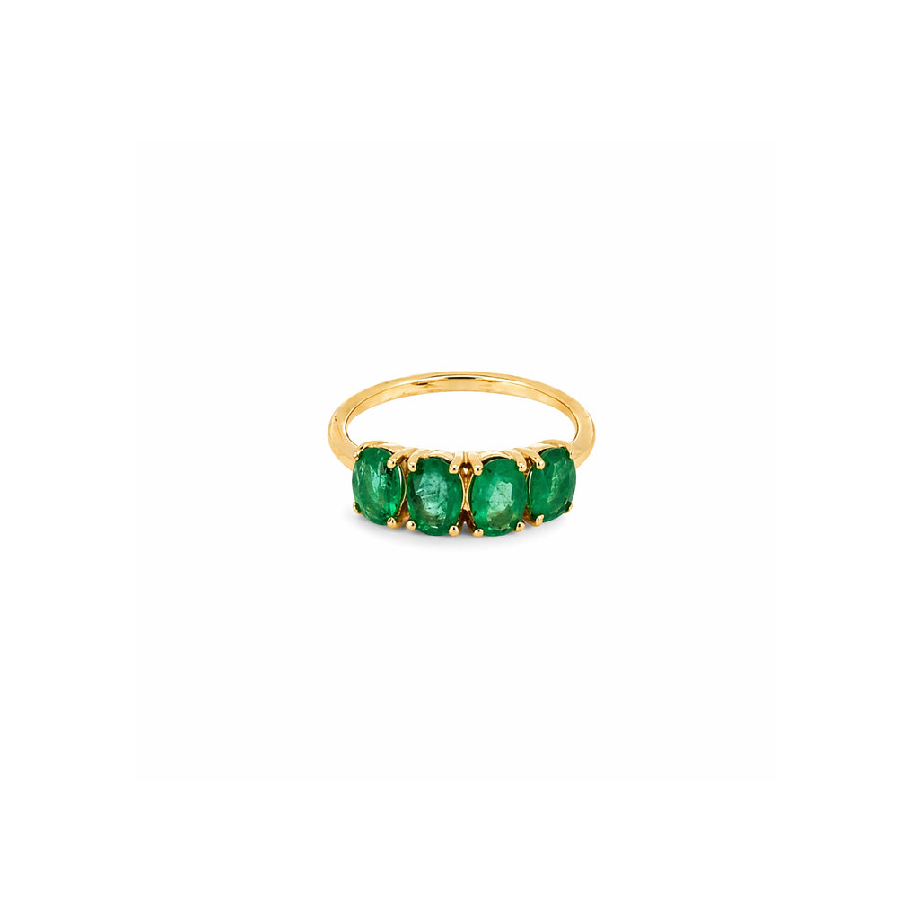 Anillo Canopus 4 Piedras Oro 14K