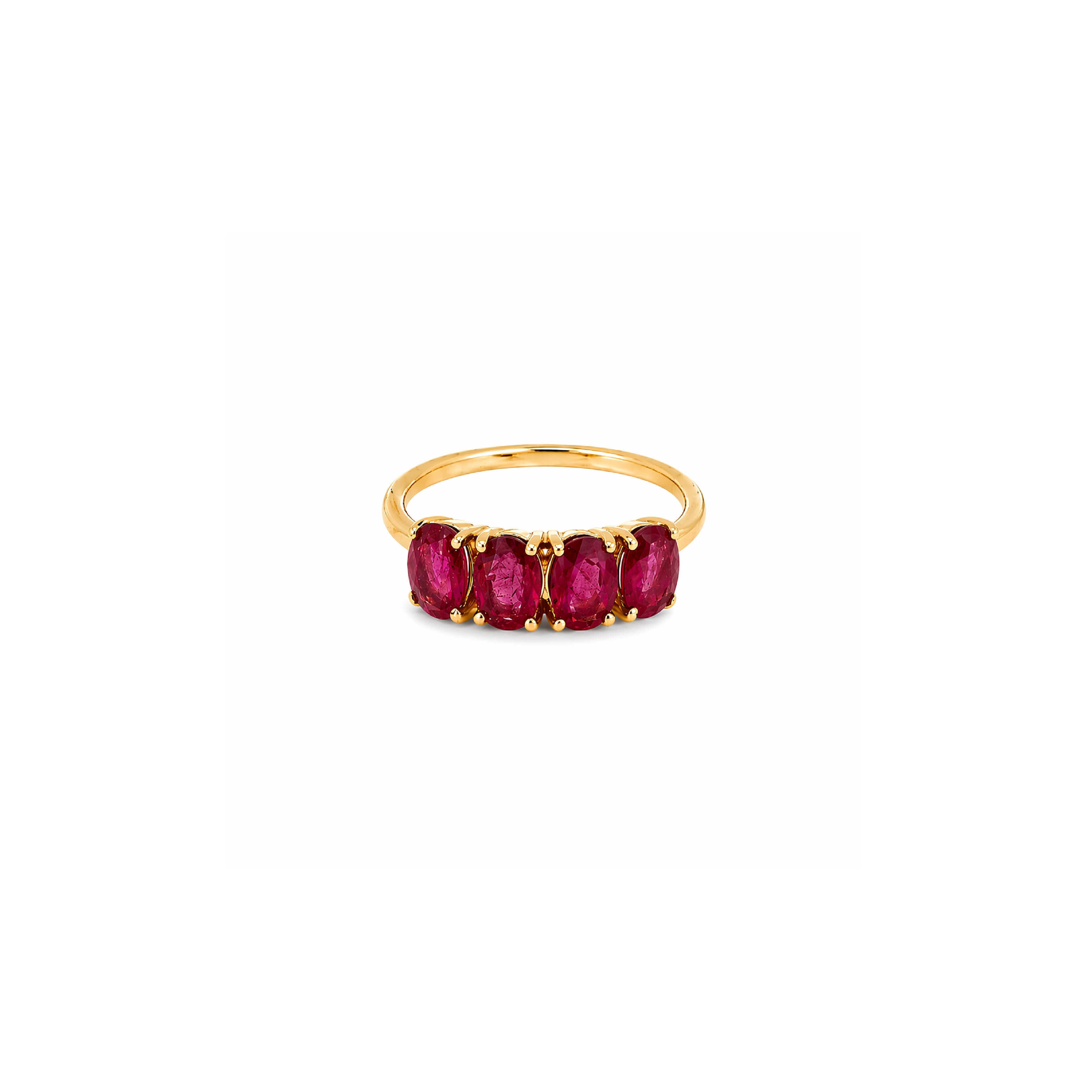 Anillo Canopus 4 Piedras Oro 14K