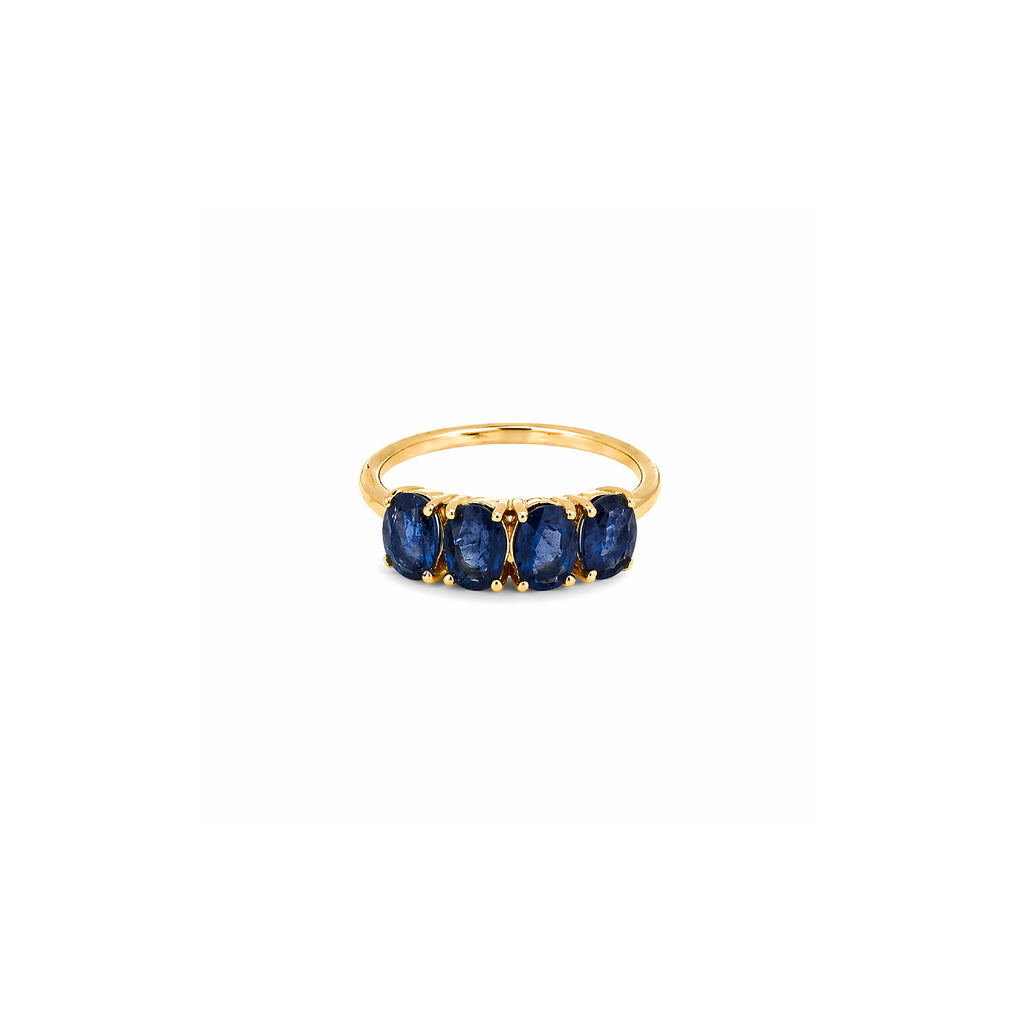 Anillo Canopus 4 Piedras Oro 14K