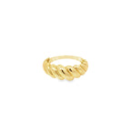 Anillo Croissant Chunky en Oro Amarillo 14K