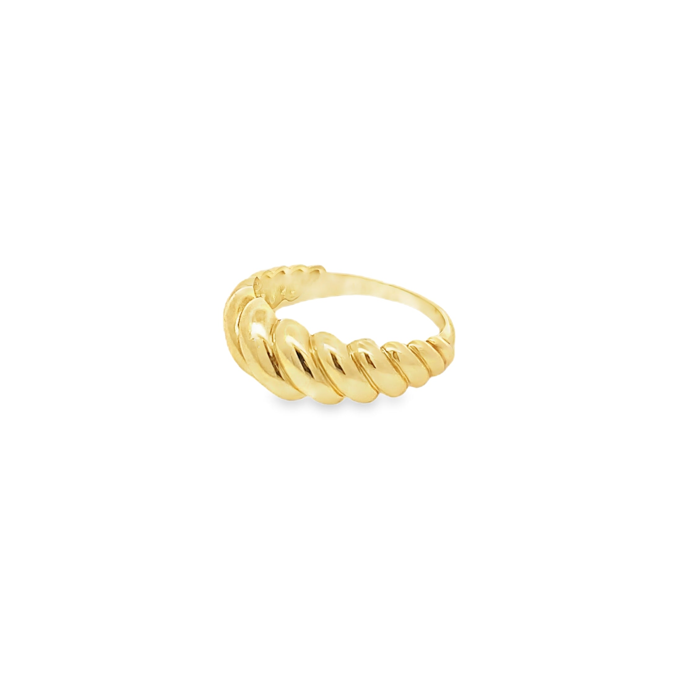 Anillo Croissant Chunky en Oro Amarillo 14K