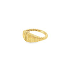Anillo Croissant Con Diamantes Oro 14k