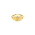 Anillo Croissant Con Diamantes Oro 14k