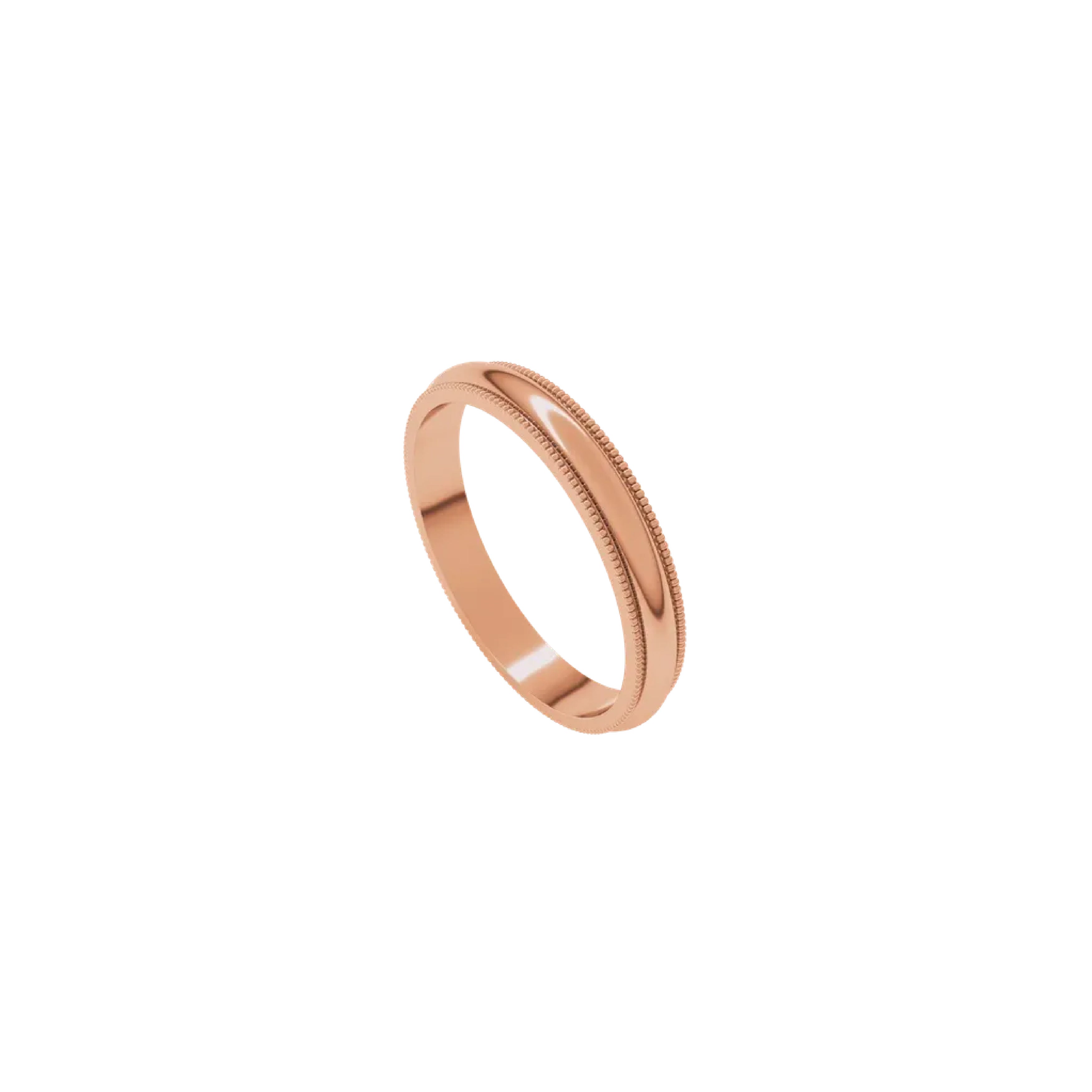 Argolla Milgrain - 3mm