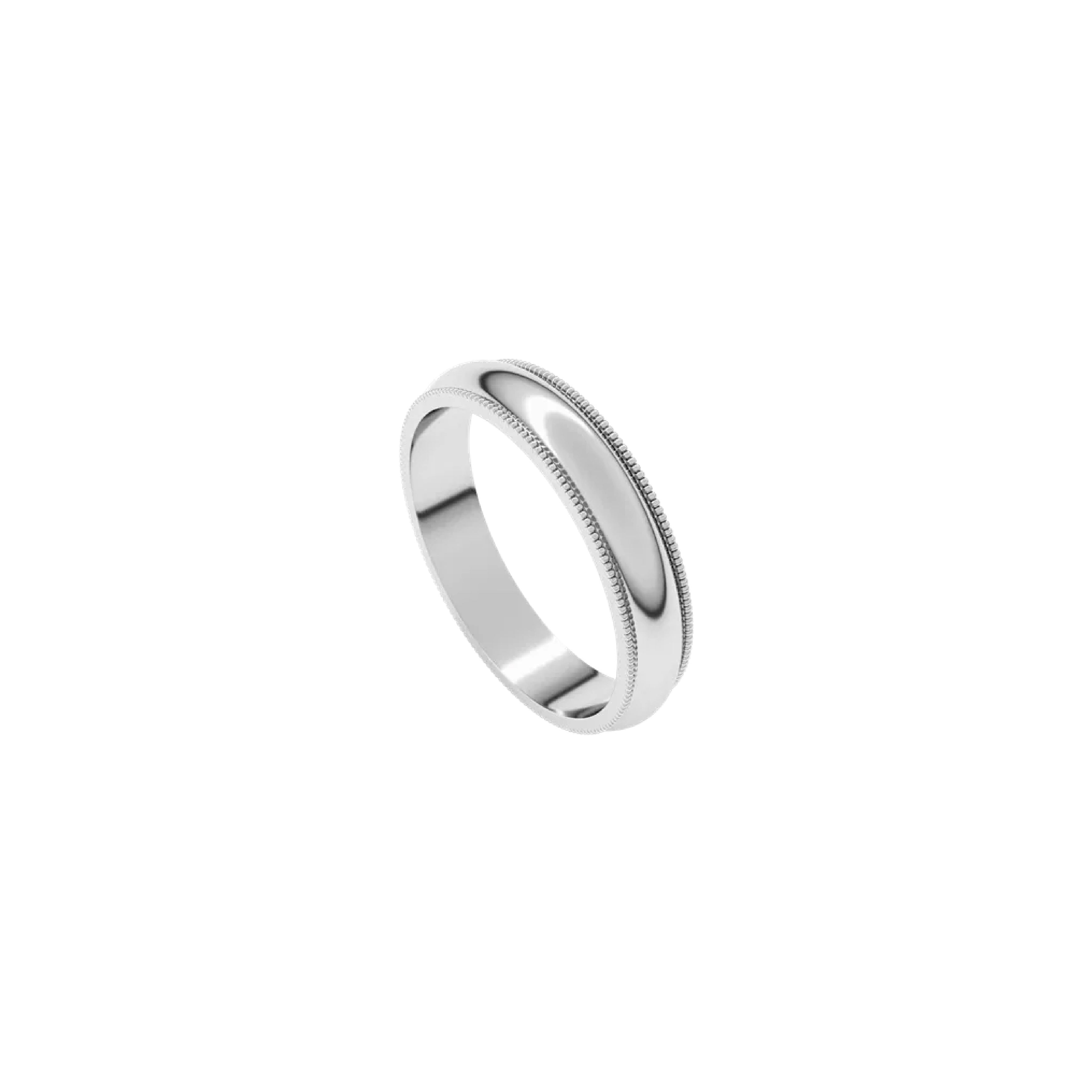 Argolla Milgrain - 4mm