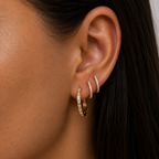 Arracadas de Diamantes Baguette en Oro 14k
