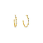 Arracadas de Diamantes Baguette en Oro 14k