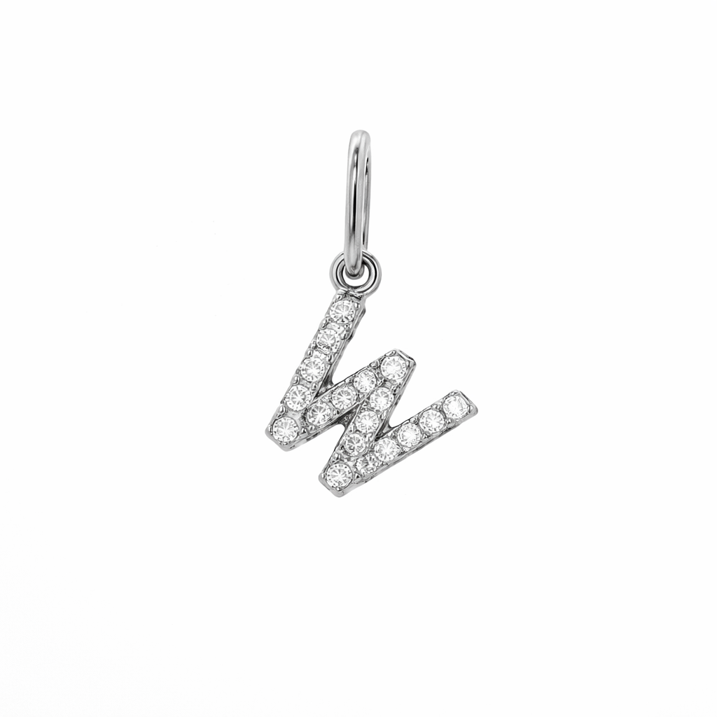 Dije Inicial con Diamantes en Oro 14K