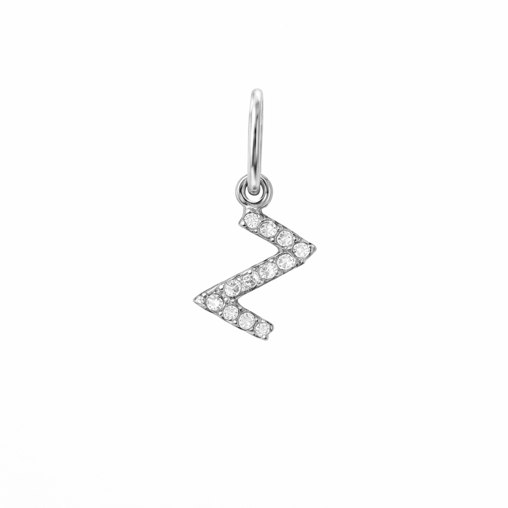 Dije Inicial con Diamantes en Oro 14K