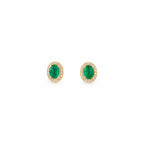 Electra · Aretes con Halo de Diamantes