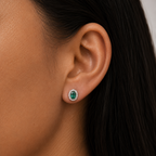 Electra · Aretes con Halo de Diamantes