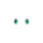 Electra · Aretes con Halo de Diamantes