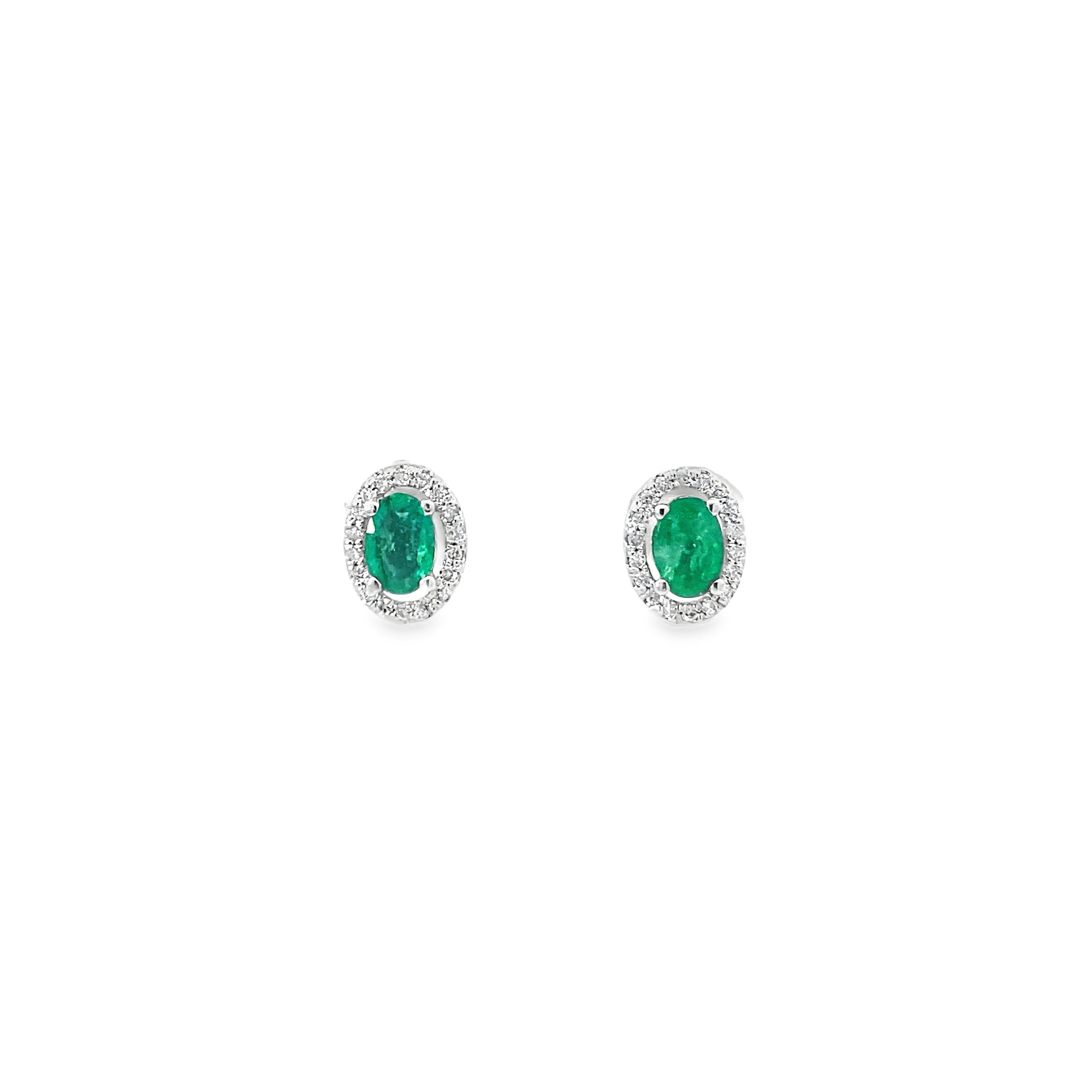 Electra · Aretes con Halo de Diamantes