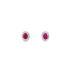 Electra · Aretes con Halo de Diamantes