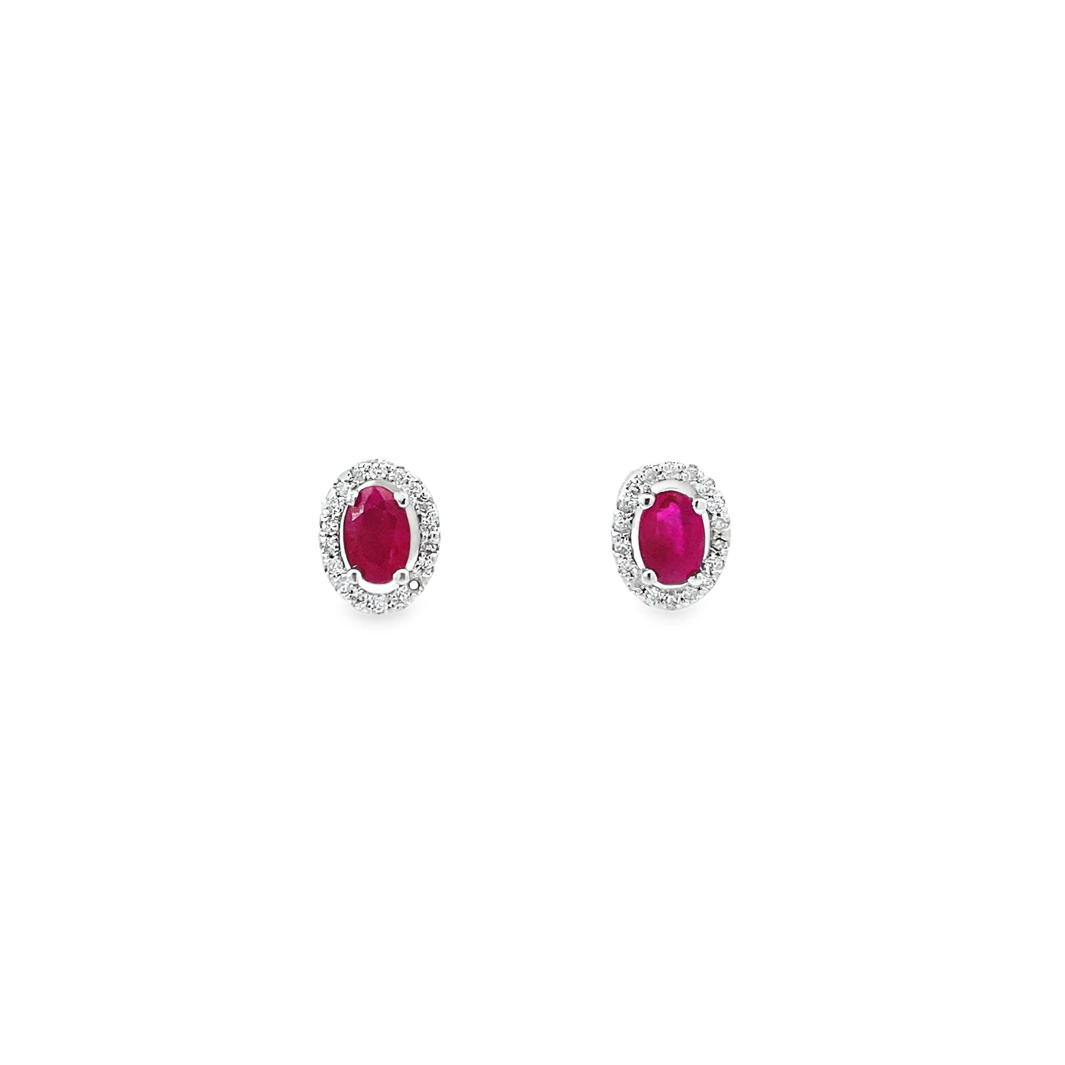 Electra · Aretes con Halo de Diamantes