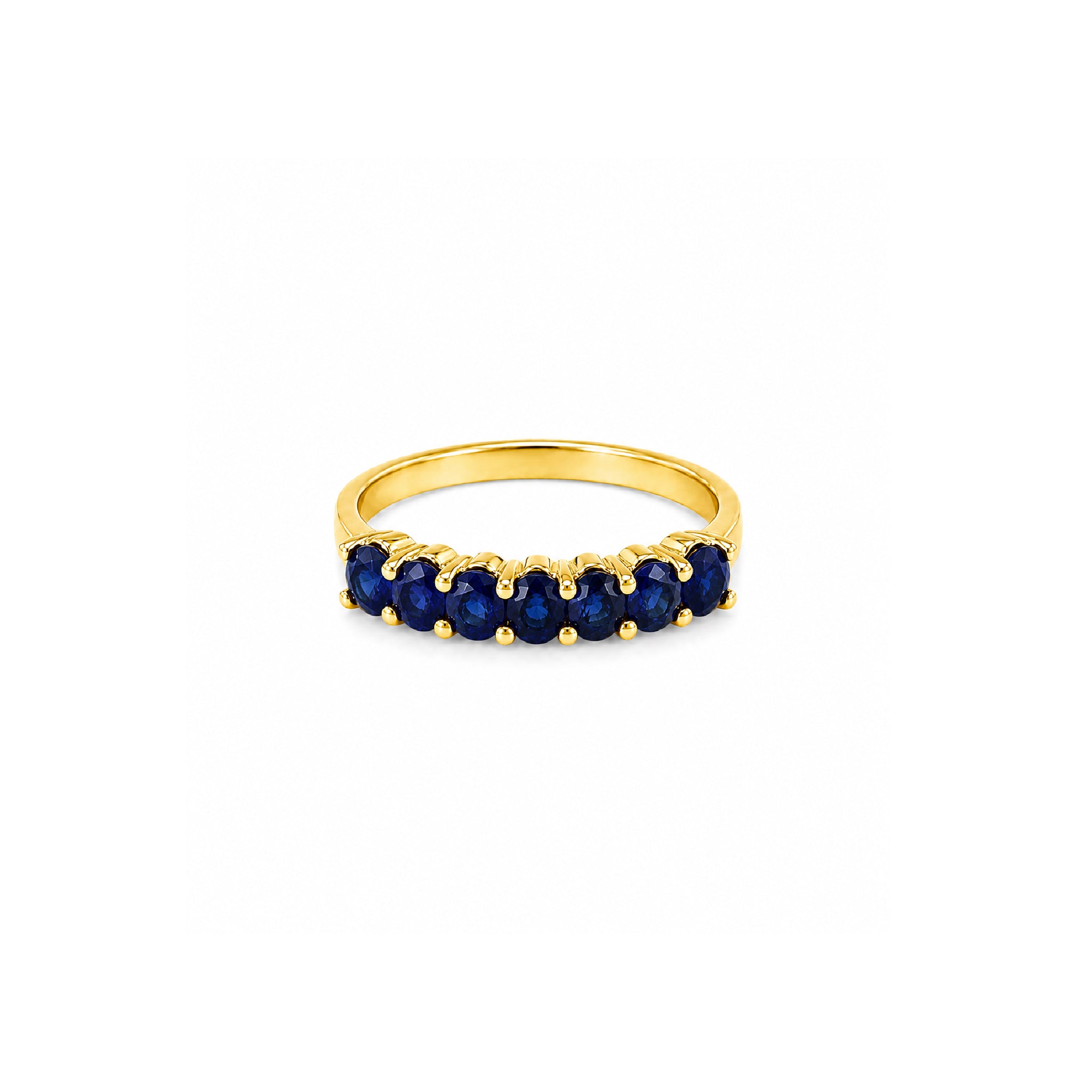 Media Churumbela Piedras Ovales Oro 14k