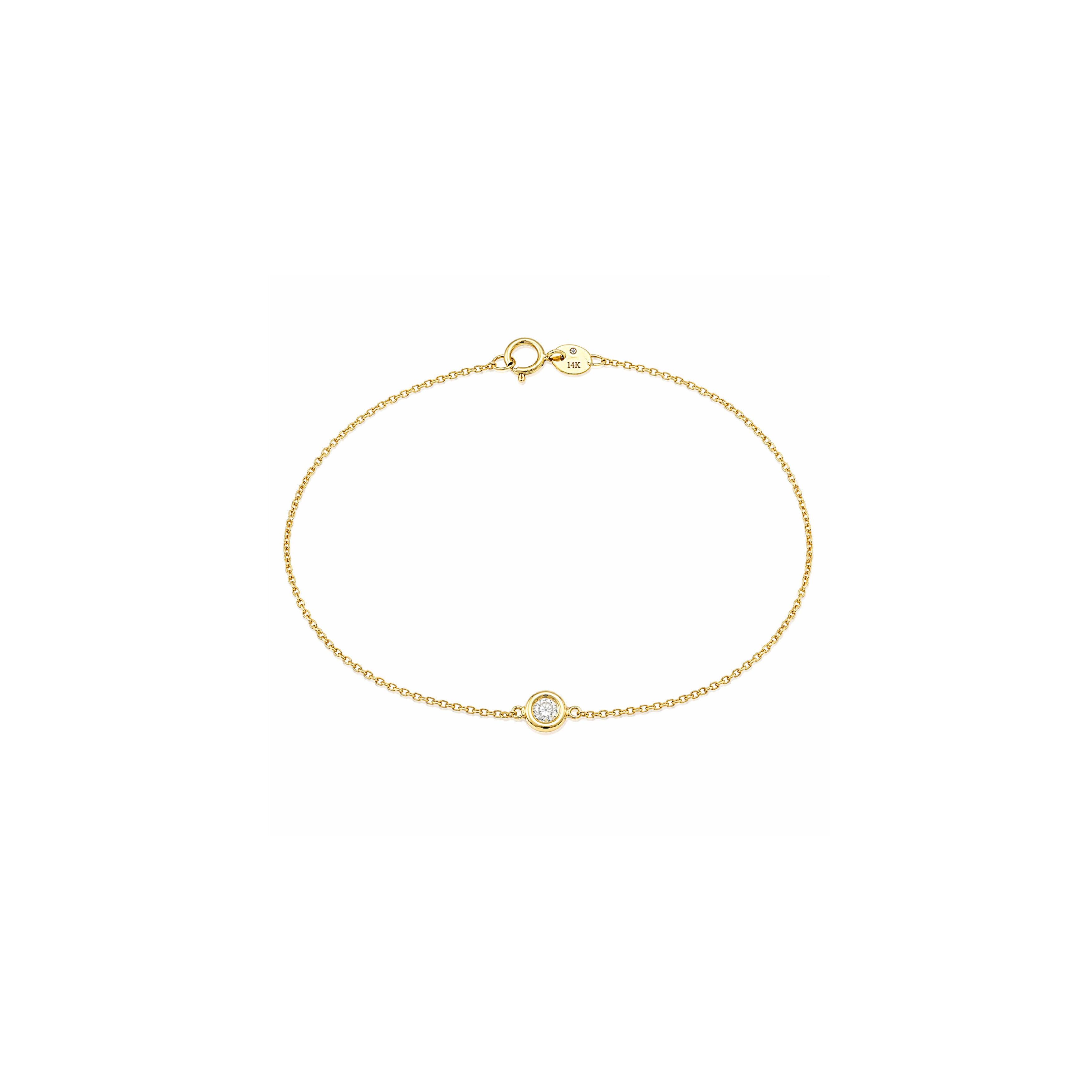 Pulsera de diamantes en soliario